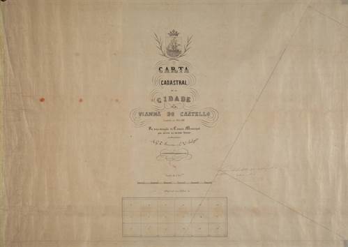 Carta Cadastral da Cidade de Viana do Castelo, levantada em 1868 e 1869 - F (1882)
