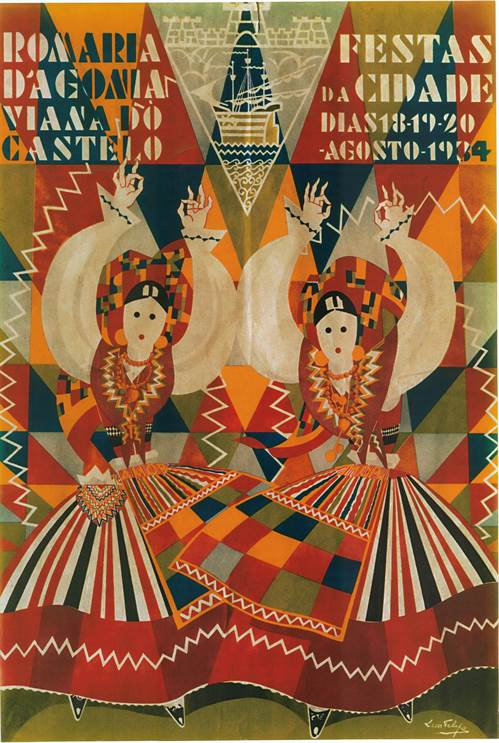 Cartaz Romaria d' Agonia Viana do Castelo - Festas da Cidade (1934)