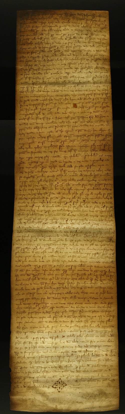 Carta Régia 1/22 - Composição entre o Abade de S. Salvador da Torre e o Concelho de Viana para os moradores daquele Couton responderem perante os alcaides de Viana (1342)