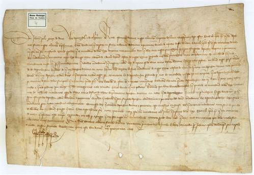 Carta Régia 1/4 - Sobre a demora das mercadorias na Alfândega e a criação da Alfândega de Viana (1402)